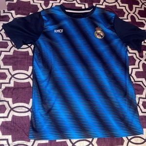 Real Madrid practice wear soccer shirt